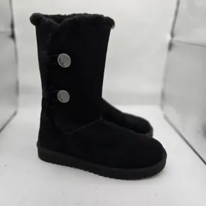 Koolaburra by UGG Size 9 Women's Kinslei Tall Suede Black Faux Fur Boots Size 9