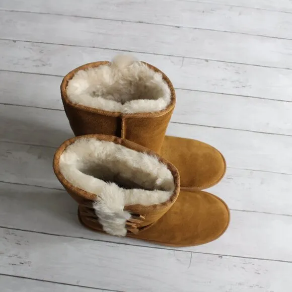 Koolaburra by Ugg Women's Tall Boots Size 10 Chestnut Brown Sherpa Lined