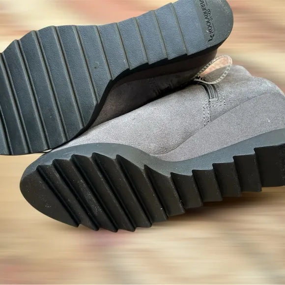 Koolaburra by UGG Yonela Wedge Boots Size 7 Gray New Fast Shipping