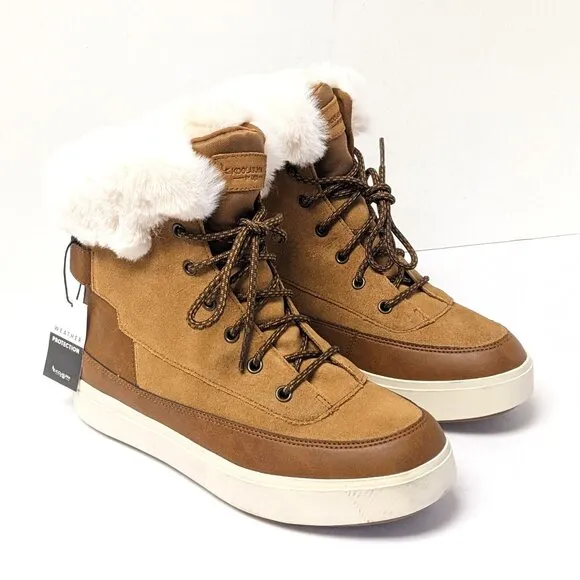 Koolaburra Ryanna Waterproof Winter Boots, Brown Suede, Women's 8