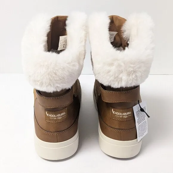 Koolaburra Ryanna Waterproof Winter Boots, Brown Suede, Women's 8