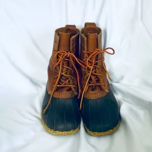 L. L. Bean light/dark brown winter boots