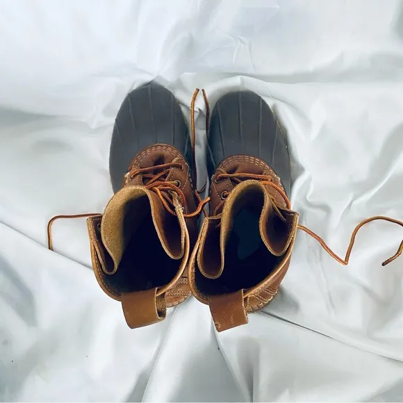 L. L. Bean light/dark brown winter boots