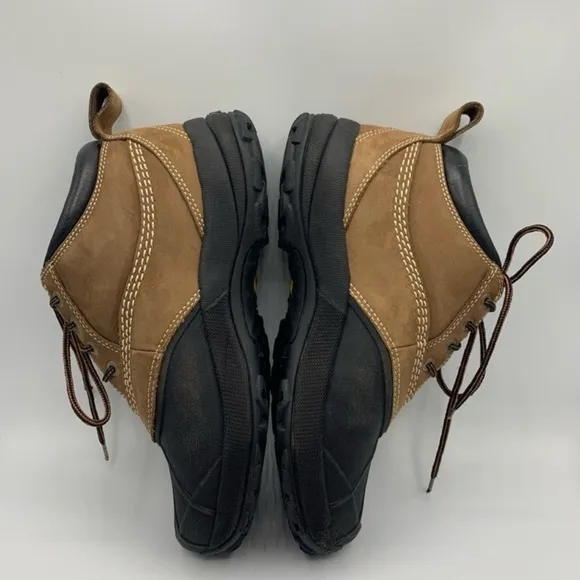 L L. Bean Men's Brown and Black Lace Up Outdoor Low Ankle Boots Size 8 EUC
