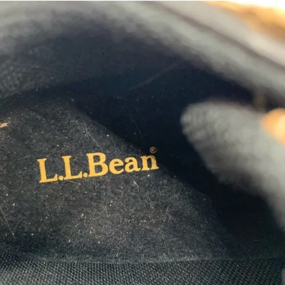 L L. Bean Men's Brown and Black Lace Up Outdoor Low Ankle Boots Size 8 EUC