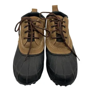 L L. Bean Men's Brown and Black Lace Up Outdoor Low Ankle Boots Size 8 EUC