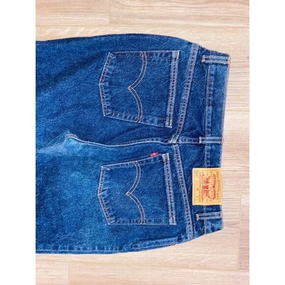 L1 vintage levis womens jean bootcut flare 517 size 6 8 USA long high waist
