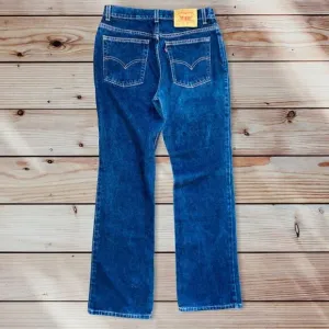 L1 vintage levis womens jean bootcut flare 517 size 6 8 USA long high waist