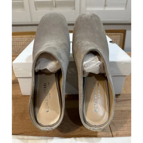 La Canadienne Jasmine Clogs Pebble Suede Upper Size 8 NIB Waterproof