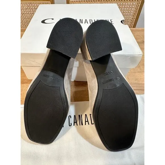 La Canadienne Jasmine Clogs Pebble Suede Upper Size 8 NIB Waterproof
