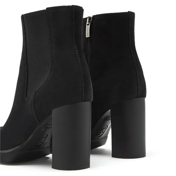 La CANADIENNE Margaret Waterproof Suede High Heeled Chelsea Rain Boots size 7
