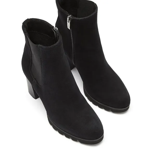 La CANADIENNE Margaret Waterproof Suede High Heeled Chelsea Rain Boots size 7