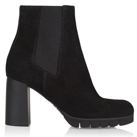 La CANADIENNE Margaret Waterproof Suede High Heeled Chelsea Rain Boots size 7