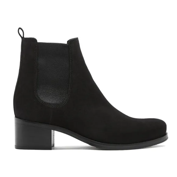 La Canadienne® Presto Black Suede Ankle Boots Italian Leather 8M‎