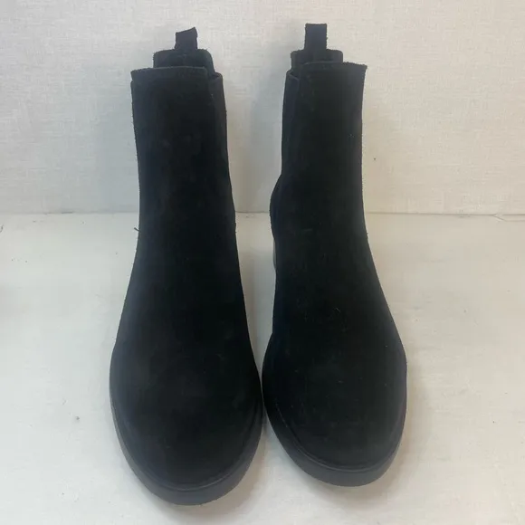 La Canadienne® Presto Black Suede Ankle Boots Italian Leather 8M‎