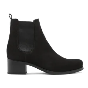 La Canadienne® Presto Black Suede Ankle Boots Italian Leather 8M‎