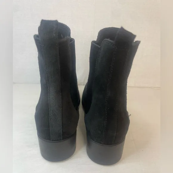 La Canadienne® Presto Black Suede Ankle Boots Italian Leather 8M‎