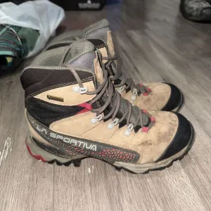 La Sportiva Nucleo High GTX Gore-Tex Boots Women Size 6.5 Brown Hiking Lace-Up