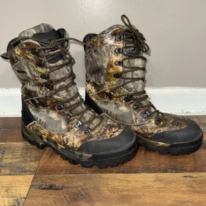 Lacrosse Camo Hunting Boots Mens size 10Insulated Thinsulate Ultra 900 gram Camo
