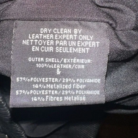 Lamarque black damask metallic jacquard leather festival L bomber jacket