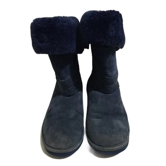 LAMO | boots blue shearling sz 7