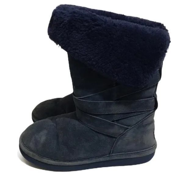 LAMO | boots blue shearling sz 7