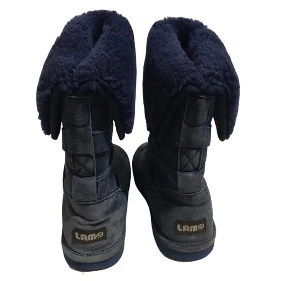 LAMO | boots blue shearling sz 7