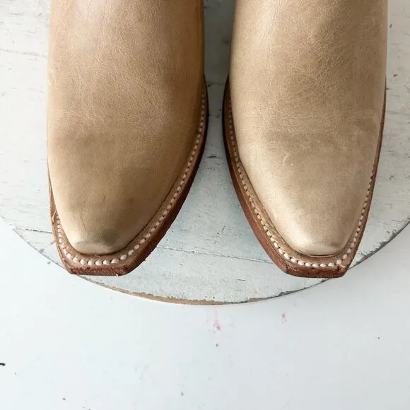 Lane EMMA JANE Womens Cowboy Bootie 7.5 Butterscotch Western Cowgirl Short Boots