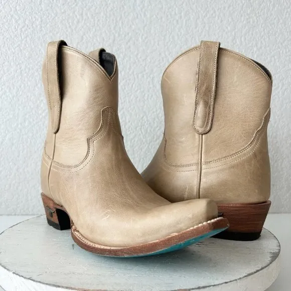 Lane EMMA JANE Womens Cowboy Bootie 7.5 Butterscotch Western Cowgirl Short Boots