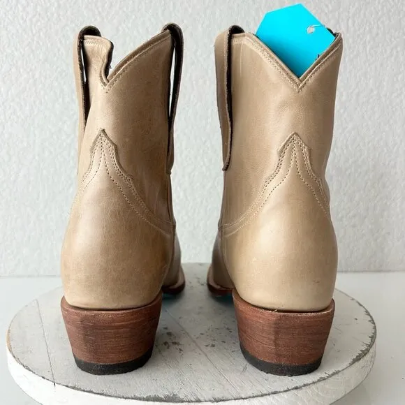 Lane EMMA JANE Womens Cowboy Bootie 9 Butterscotch Western Cowgirl Short Boots