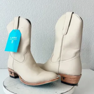 Lane PLAIN JANE Midi Boots Womens Cowboy Booties 10 Western Tan Cowgirl Short