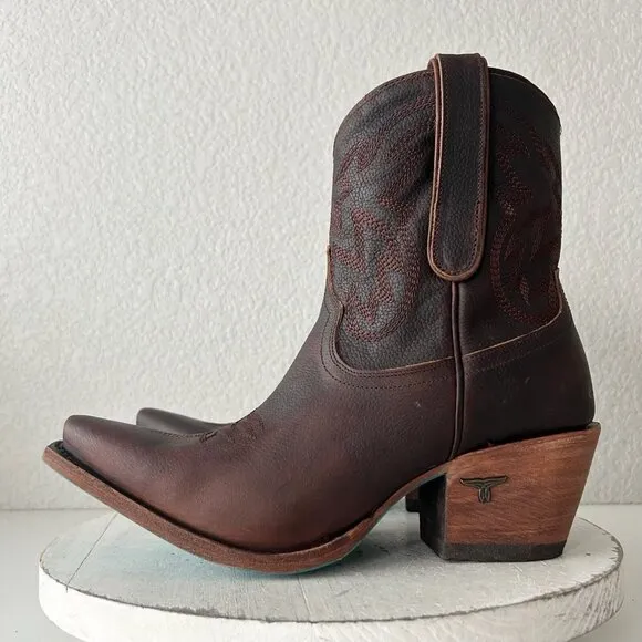 Lane SMOKESHOW Womens Cowboy Boots 9.5 Brown Western Cowgirl Short Ankle Bootie