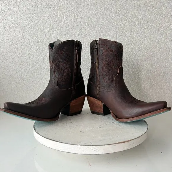 Lane SMOKESHOW Womens Cowboy Boots 9.5 Brown Western Cowgirl Short Ankle Bootie