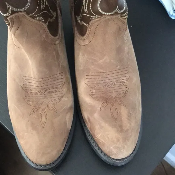 LAREDO BOOTS WOMENS SIZE 9 BROWN LEATHER WESTERN