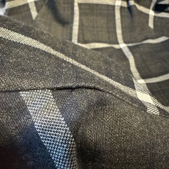 Lauren Ralph Lauren Fit and Flare Dress Gray Plaid Size 12 Dark Academia