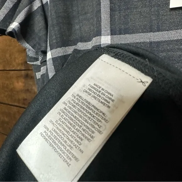 Lauren Ralph Lauren Fit and Flare Dress Gray Plaid Size 12 Dark Academia