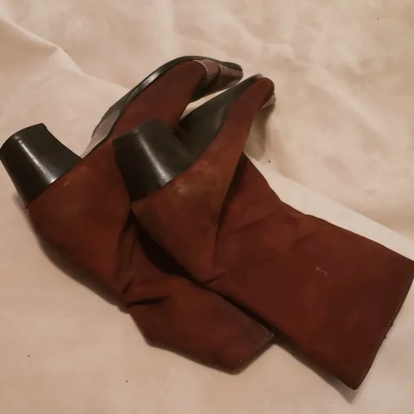 LAVORAZIONE ARTIGIANA BROWN ANKLE BOOTS SZ 39