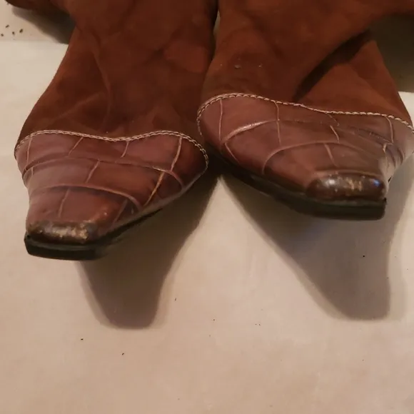 LAVORAZIONE ARTIGIANA BROWN ANKLE BOOTS SZ 39