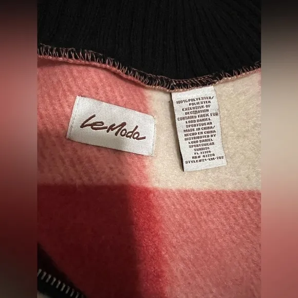 LeModa Cozy Coat Full Zip Fleece Poncho