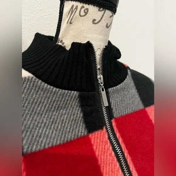 LeModa Cozy Coat Full Zip Fleece Poncho
