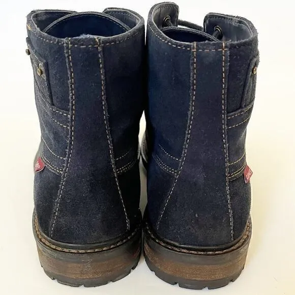 Levi's Sheffield Navy Blue Suede‎ Leather Mens Work Boots Size 8, 231366-700-17