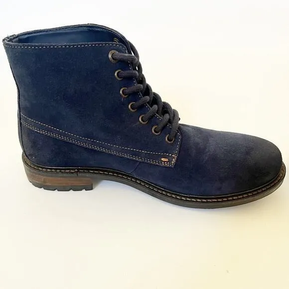Levi's Sheffield Navy Blue Suede‎ Leather Mens Work Boots Size 8, 231366-700-17