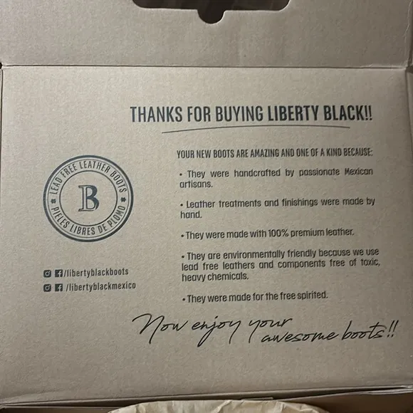 Liberty Black - size 6 Henrietta - color “Faggio”