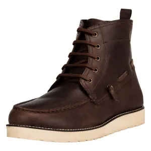 LIBERTYZENO Men's  Brown Lace-Up Casual Boots