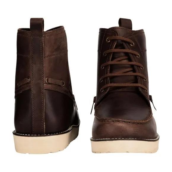 LIBERTYZENO Men's  Brown Lace-Up Casual Boots