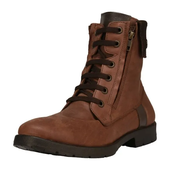 LIBERTYZENO Men's  Brown Lace-Up Casual Boots