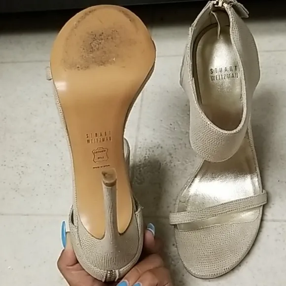 Like New STUART WEITZMAN strappy heels