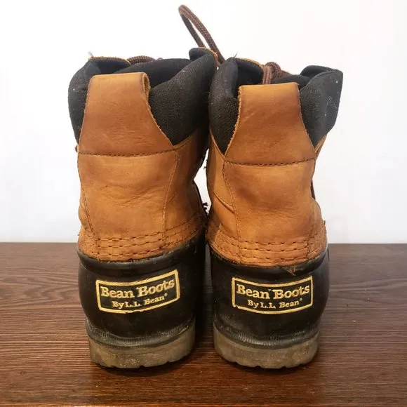 LL Bean Boots Hunting Rain 6&quot; G2 G Force Compound Soles Suede Mens Size 7W