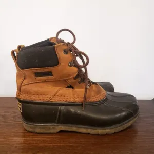 LL Bean Boots Hunting Rain 6&quot; G2 G Force Compound Soles Suede Mens Size 7W