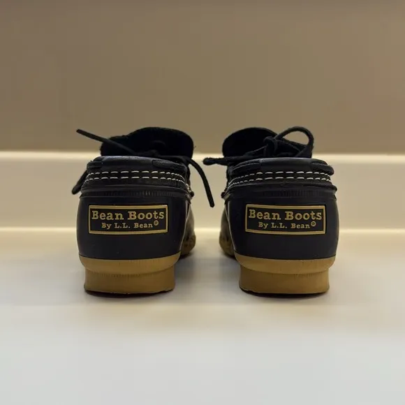 L.L. Bean Low Duck Boots Rubber Mocs | Black | size 7 | EUC